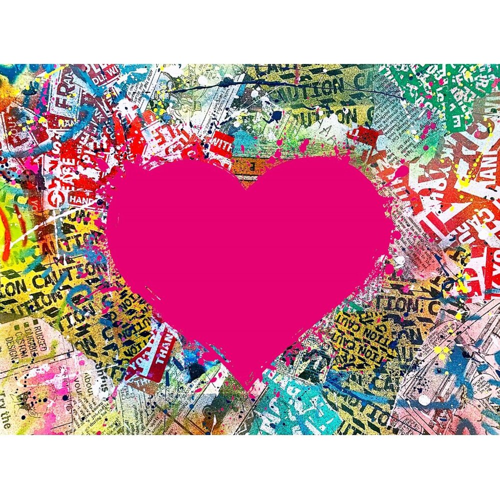 Heart by E.M. Zax Numbered Limited Edition on paper Hand Signed by the Artist
